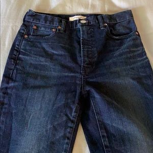 Mousse vintage high rise skinny jeans dark wash